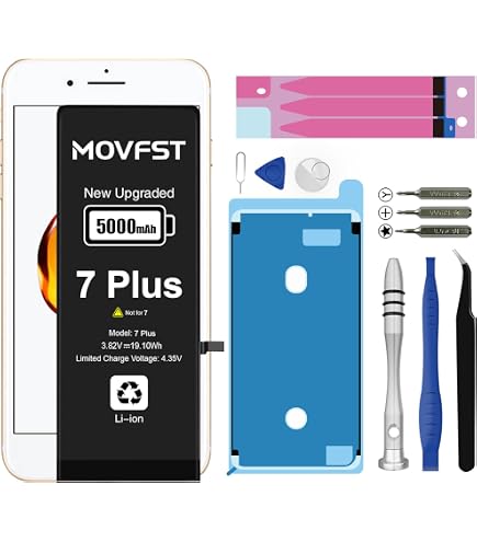 Kit De Réparation Port De Charge IPhone 7 Plus Noir - Joint étanche Et Connecteur