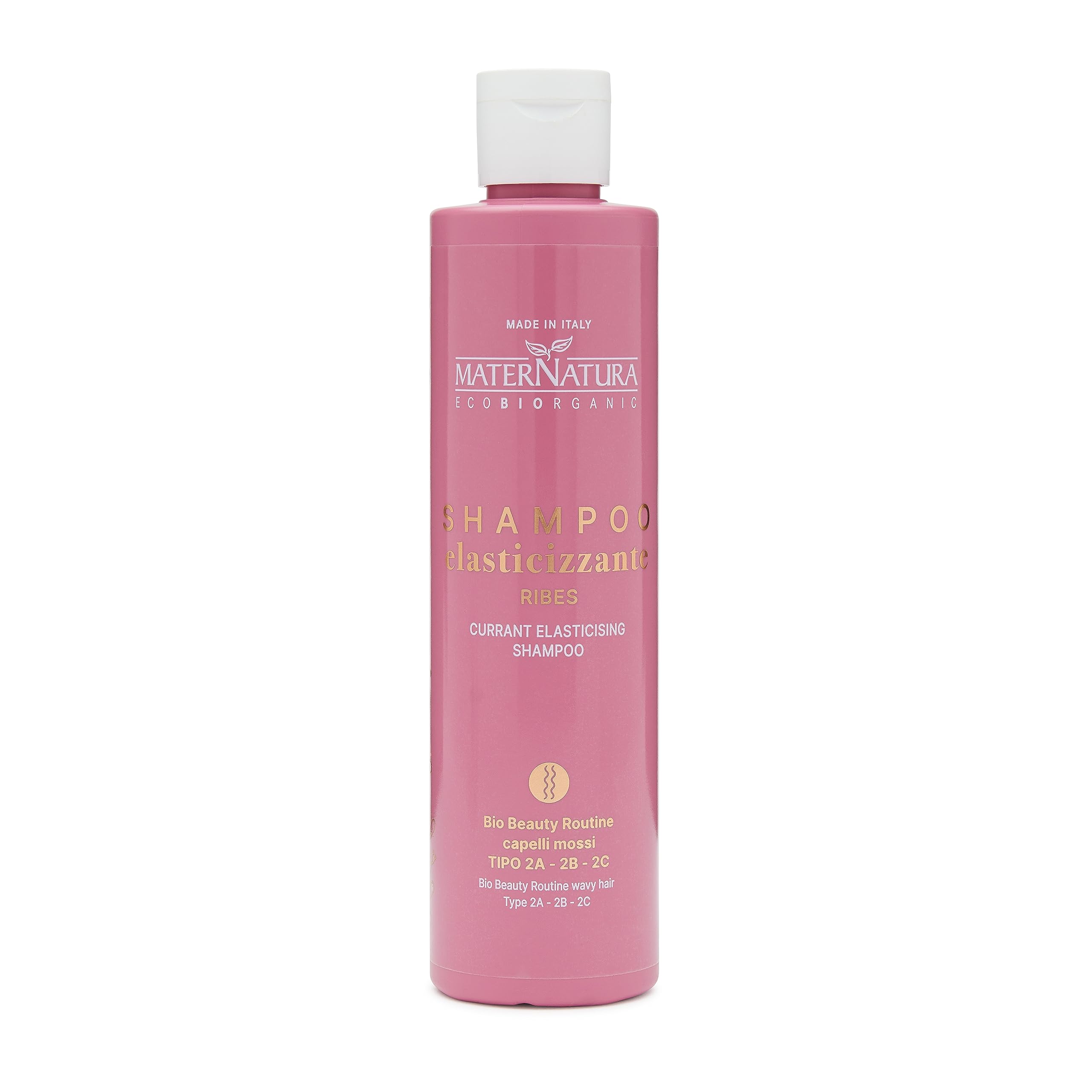 Maternatura Mossi au Ribes Elastic Shampoo for Volume-Looking Hair - Moisturising - Organic Beauty Routine - Made In Italy - 250 ml