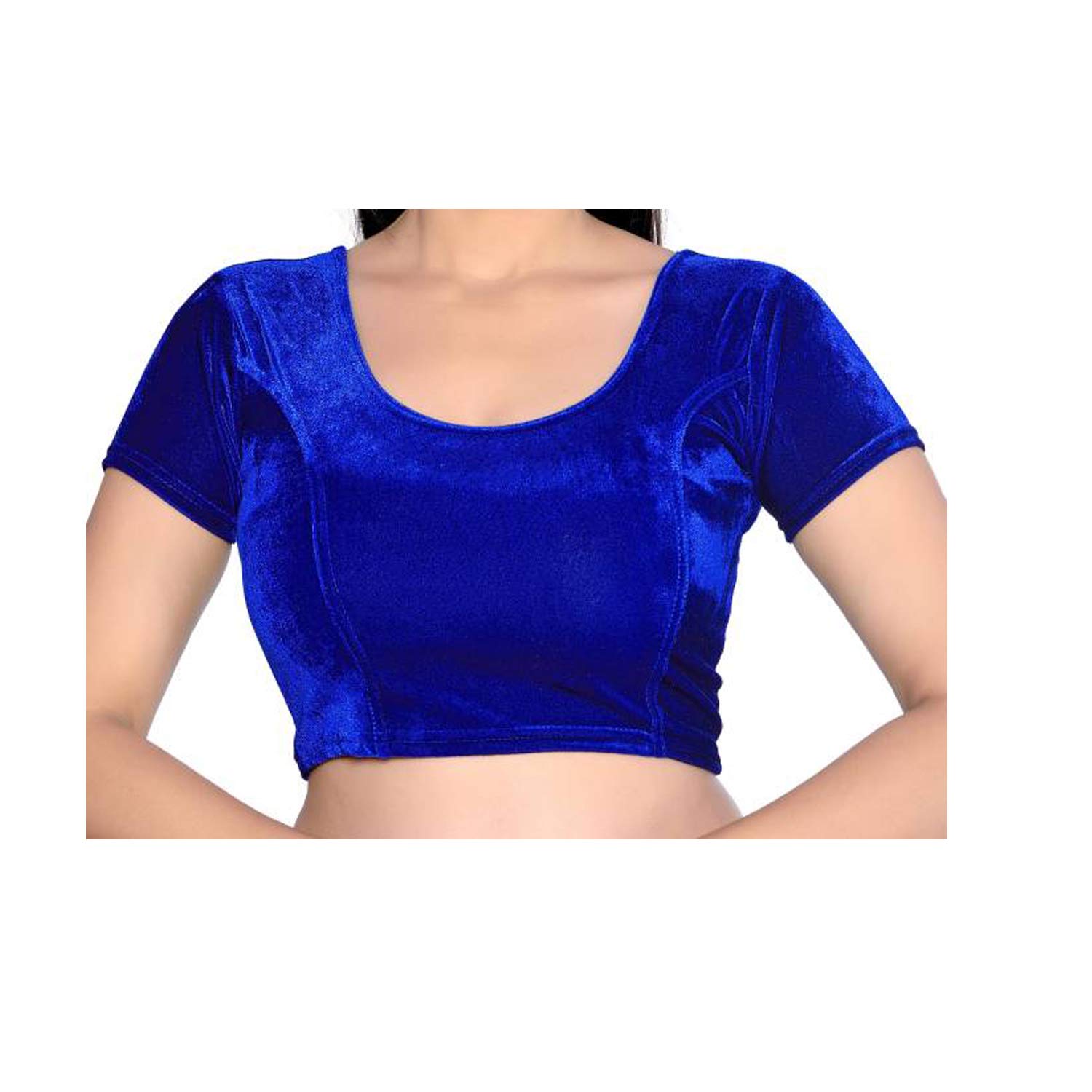 aaradhya enterprises velvet women's readymade saree blouse