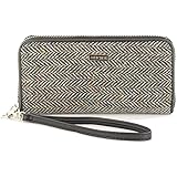 Tweed Zippered Wallet & Wristlet
