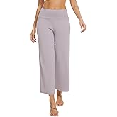 WiWi Womens Yoga Pants Women's Lounge Pants High Waist Comfy Bottom Soft Viscose from Bamboo Palazzo Sweatpants, Lavender,X-Large