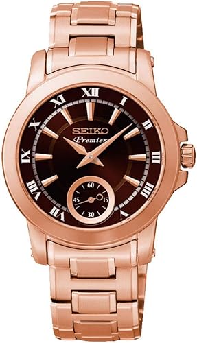 seiko premier rose gold