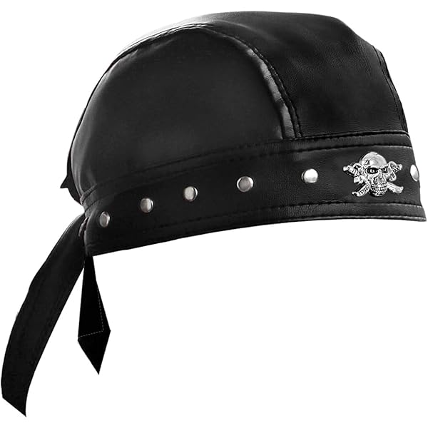 Amazon.com: ESYTCH Leather Bandana Biker Doo Do Rag Headwrap