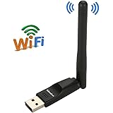 Idealco 150M 2.4G Wireless USB 2dBi 802.11 b/g/n Antenna WiFi Adapter WiFi Dongle Network LAN Card For Desktop/PC/Laptop Windows XP/Vista/7/8/10 Android 5.1 Mac OS Linux