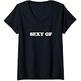 Womens Sexy BF | Funny Boyfriend V-Neck T-Shirt