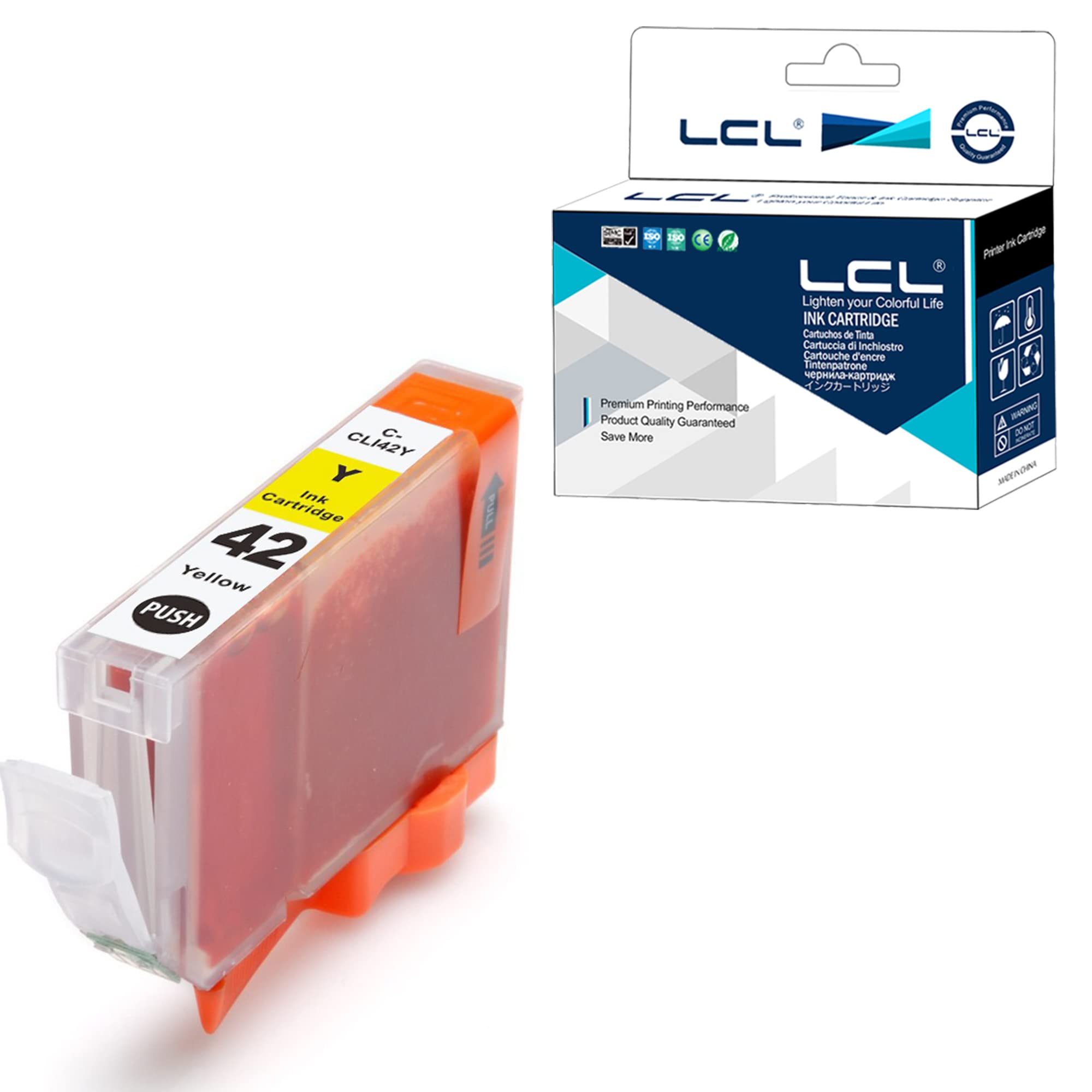 LCL Compatible Ink Cartridge CLI42 CLI-42 CLI-42Y (1 Yellow) Replacement for Canon PIXMA Pro-100 Pro-100S