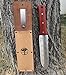 Oakridge Garden Hori Hori Knife Tools | Japanese Style Stainless Steel Gardening Knife with Handguard | Serrated Edge with Leather Sheath A Perfect Hand Weeding Tool