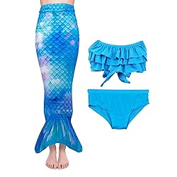 Superband Girls Mermaid Bathing Suit 3PCS
