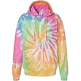 Colortone Tie Dye Cloud Fleece Hoodie for Women and Men - Loose Fit Fleece Sweatshirts - The Inside-Out Hoodie