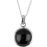 Artisanjewels Natural Gemstone Dainty Pendant Necklace for Women, Healing Chakra Energy Crystals, Handmade Jewelry, 925 Sterling Silver Chain, Birthday Gift for Her