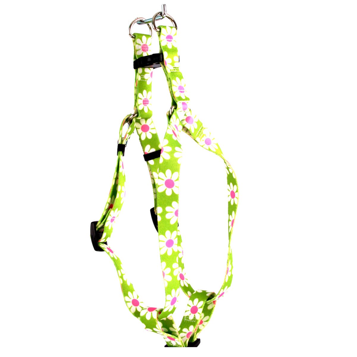 Yellow Dog Design Step-In Harness, X-Small, Green Daisy
