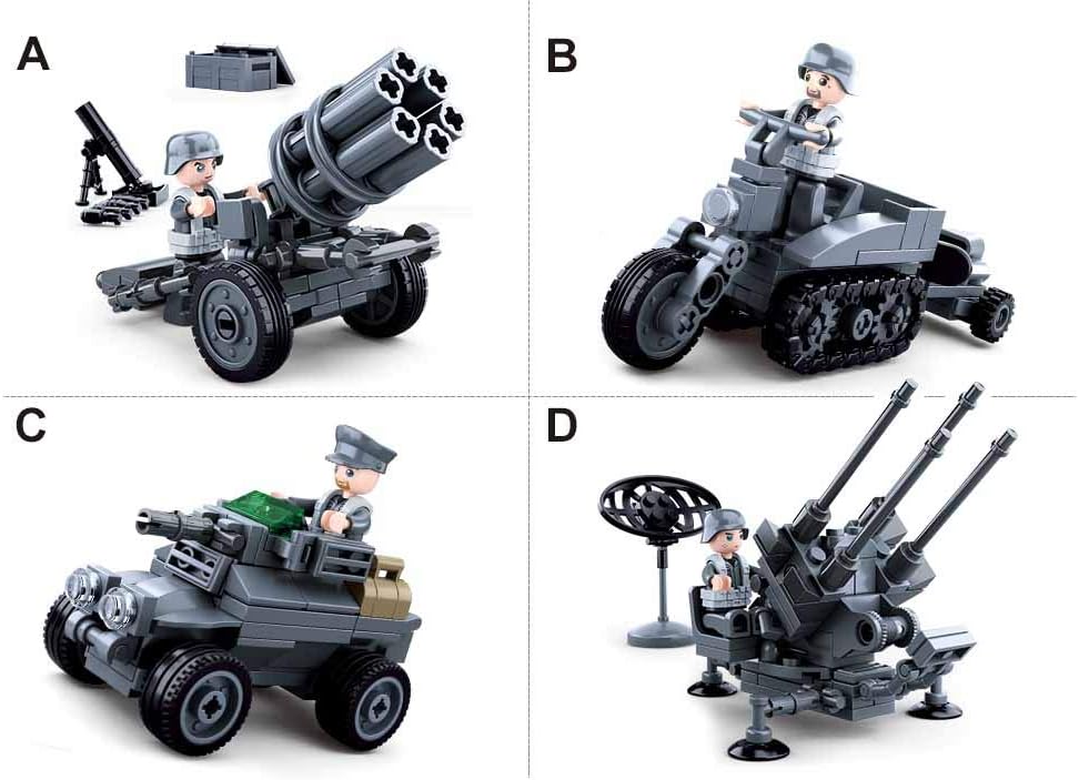 Sluban WWII- 4 into 1 - Display Box, Various - Image 4