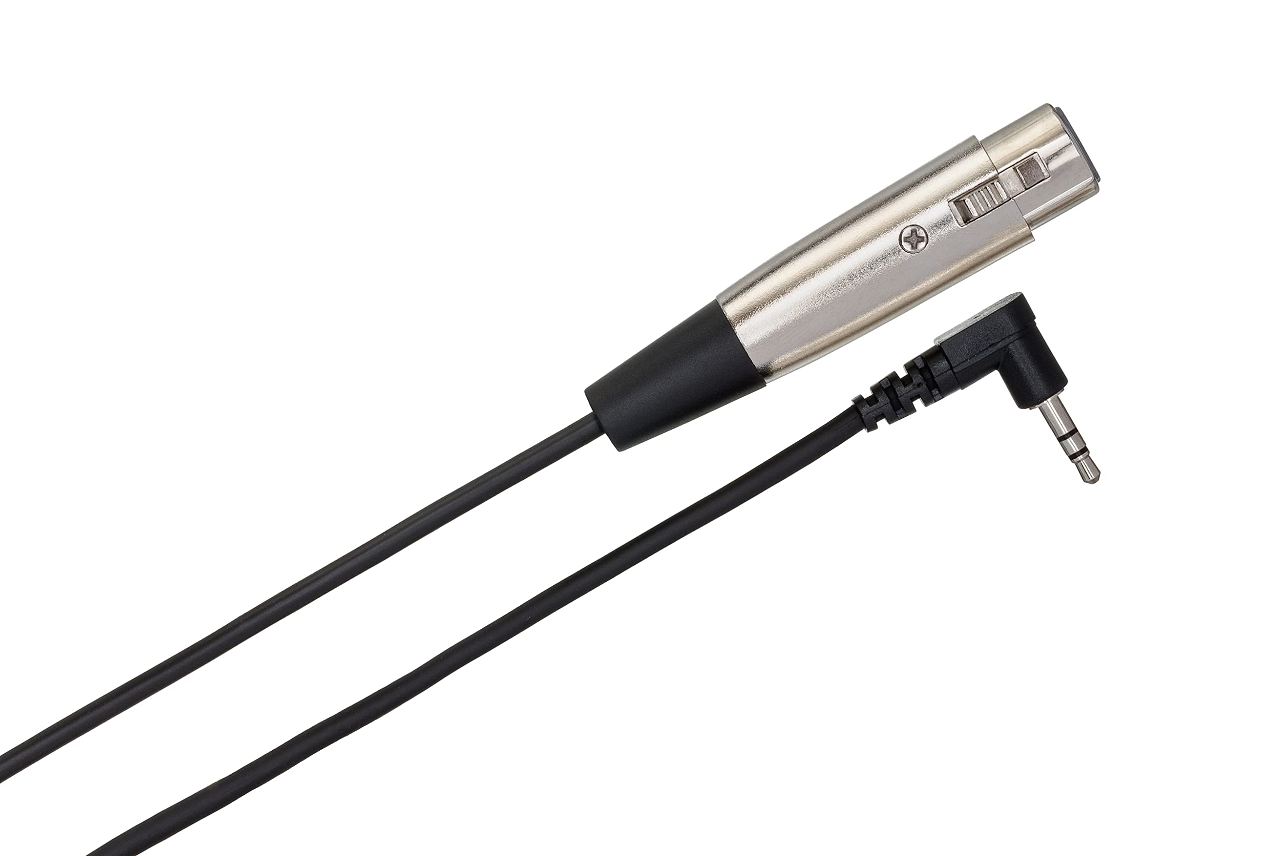 HosaTech XVS-102F 2ft XLR3F to Right Angle 3.5mm TRS Microphone Cable