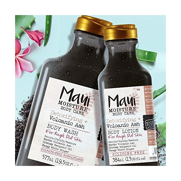 Maui Moisture Volcanic Ash Vegan Body Lotion for Dry Skin, 384 ml