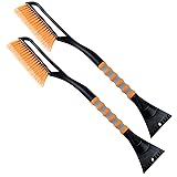 AstroAI 2 Pack 27" Snow Brush and Ice Scrapers for