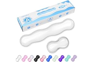 ABRONDA Gel Wrist Rest for Keyboard and Mouse, Wrist Rest for Keyboard, Mouse Wrist Support, Pain Relief, Cool Touch, Non-Skid, Keyboard and Mouse Wrist pad Set