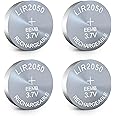 EEMB 4PACK LIR2050 Rechargeable Battery 3.7V Lithium-ion Button Batteries Coin Cell Battery for Earphone Wearable Device Watch