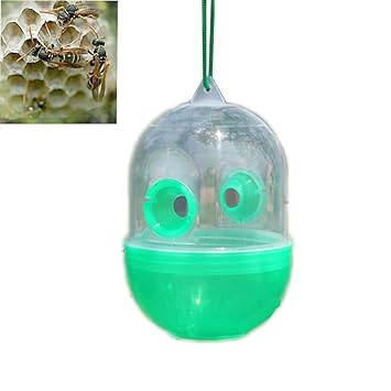 Badass Sharks 2 Pcs Wasp Nest Bee Trap Lures Hornet Yellow