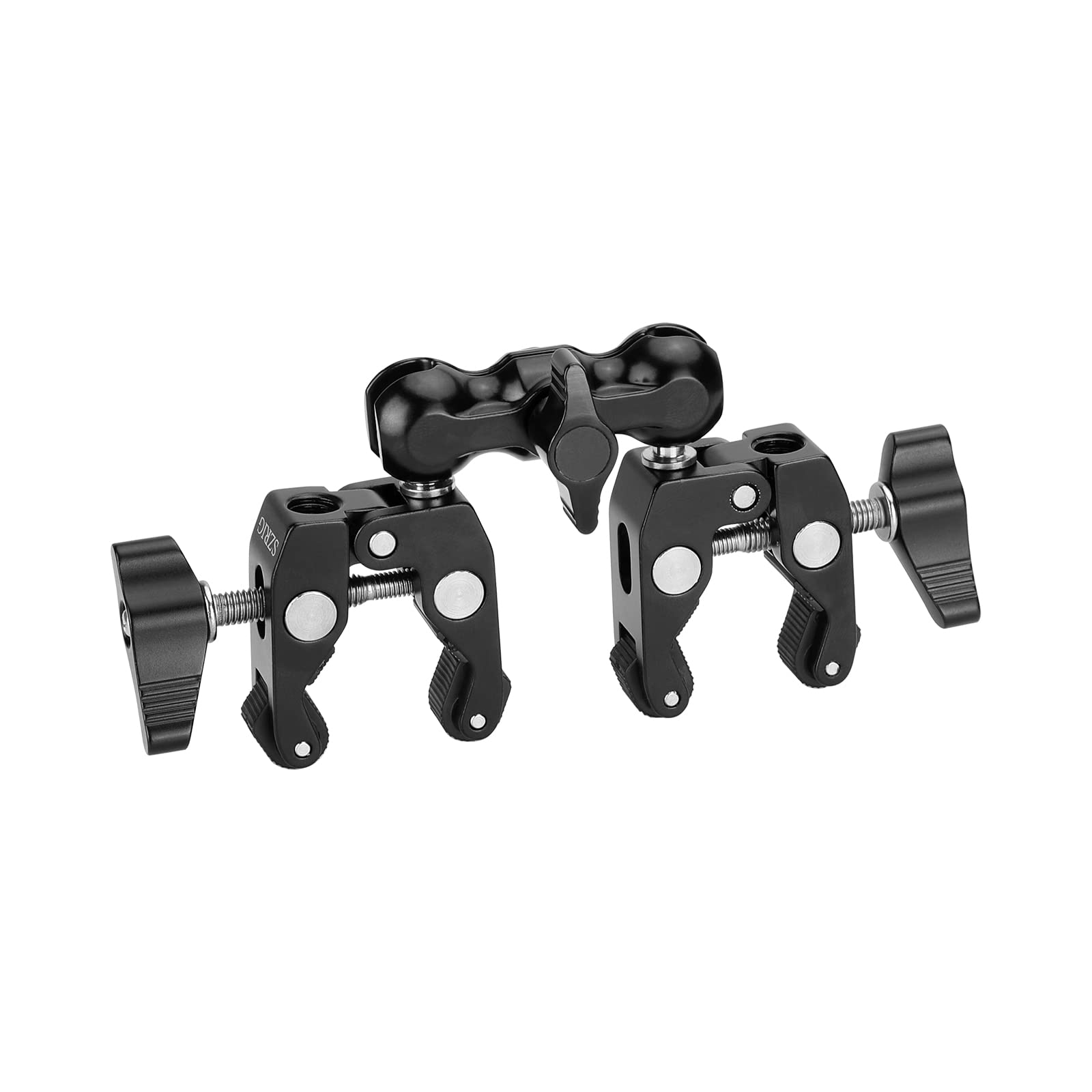 SZRIG Crab Clamp Articulating Magic Arm with 1/4"-20 Mini Ball Head for Camera Accessories