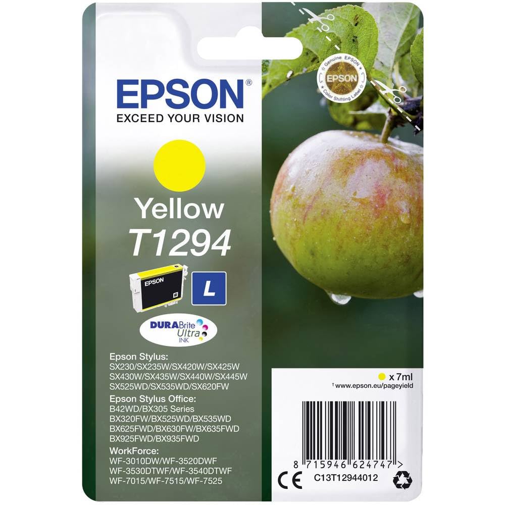 Epson T1294 Yellow Apple Genuine DURABrite Ultra Ink Cartridge