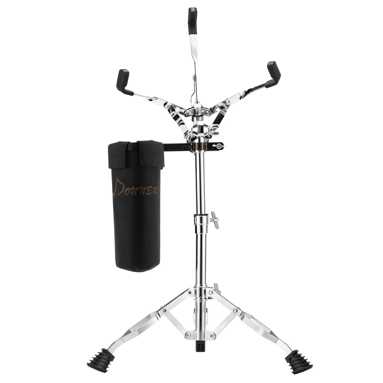 Donner Snare Drum Stand with Drumstick Holder, Adjustable Snare Concert Stand Double Braced Fit for 10 to 14 inch Drums Handpan and Practice Pad, Height Range 14.2 to 22.8 Inch, Drum Set Accessories