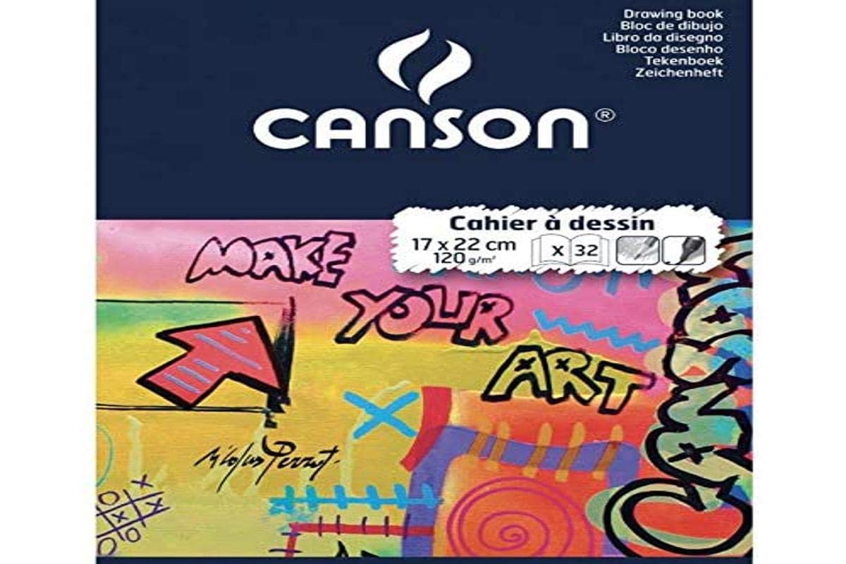 CANSON โ CANSON Cahier โฆ Dessin, Uni, 120 g/m2, 170 x 220 mm