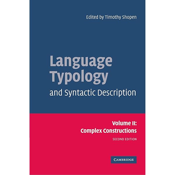 Amazon.com: Language Typology and Syntactic Description: Volume 3