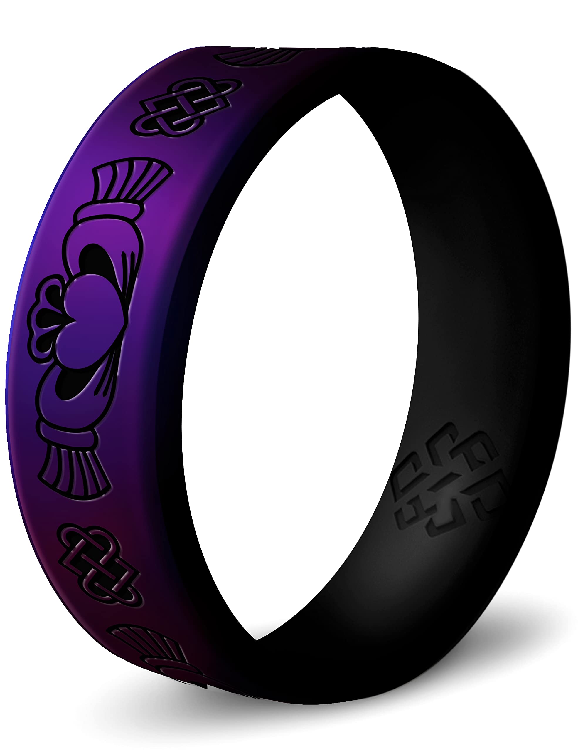 Knot Theory Claddagh Silicone Ring for Men and