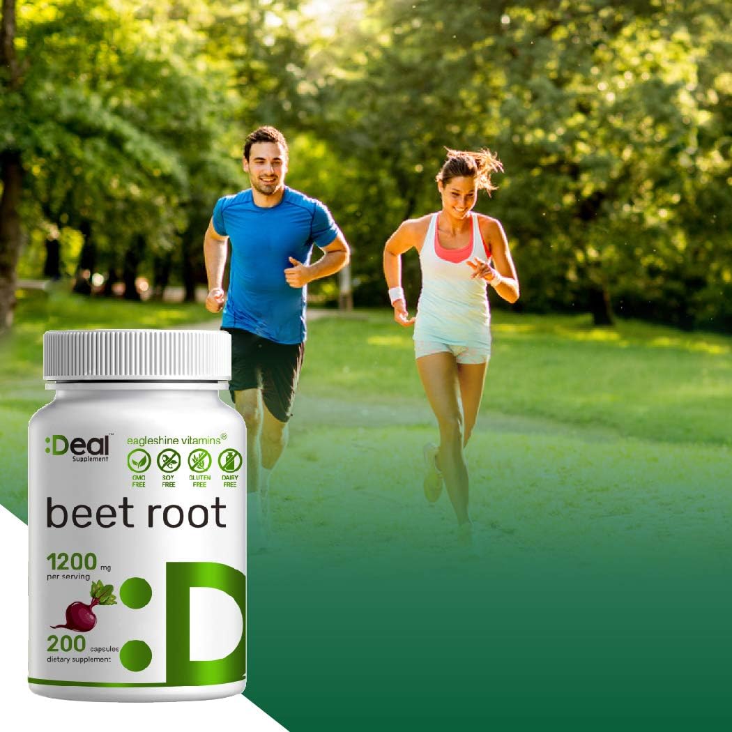 Deal Supplement Beet Root Capsules,1200mg Per Serving, 200 Count