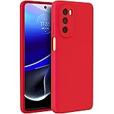 Meifei Slim Phone Case for Motorola Stylus 5g 2022,Lightweight and Thin Liquid Silicone Soft Rubber Bumper Slim Compatible with Motorola Moto G Stylus 5G 2022, Red