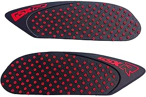 ZXXM Red Gas Fuel Tank Pad Traction Side Fuel Knee Grip Decal Compatible with Suzuki GSXR 600 750 2006-2007