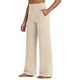 G4Free BareFeel High Stretch Yoga Pants Women Soft High Waisted Casual Wide Leg Pants with Pockets