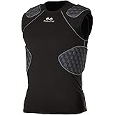 McDavid Rival Integrated Padded Football Shirt, 5-Pad Compression Football Shirt