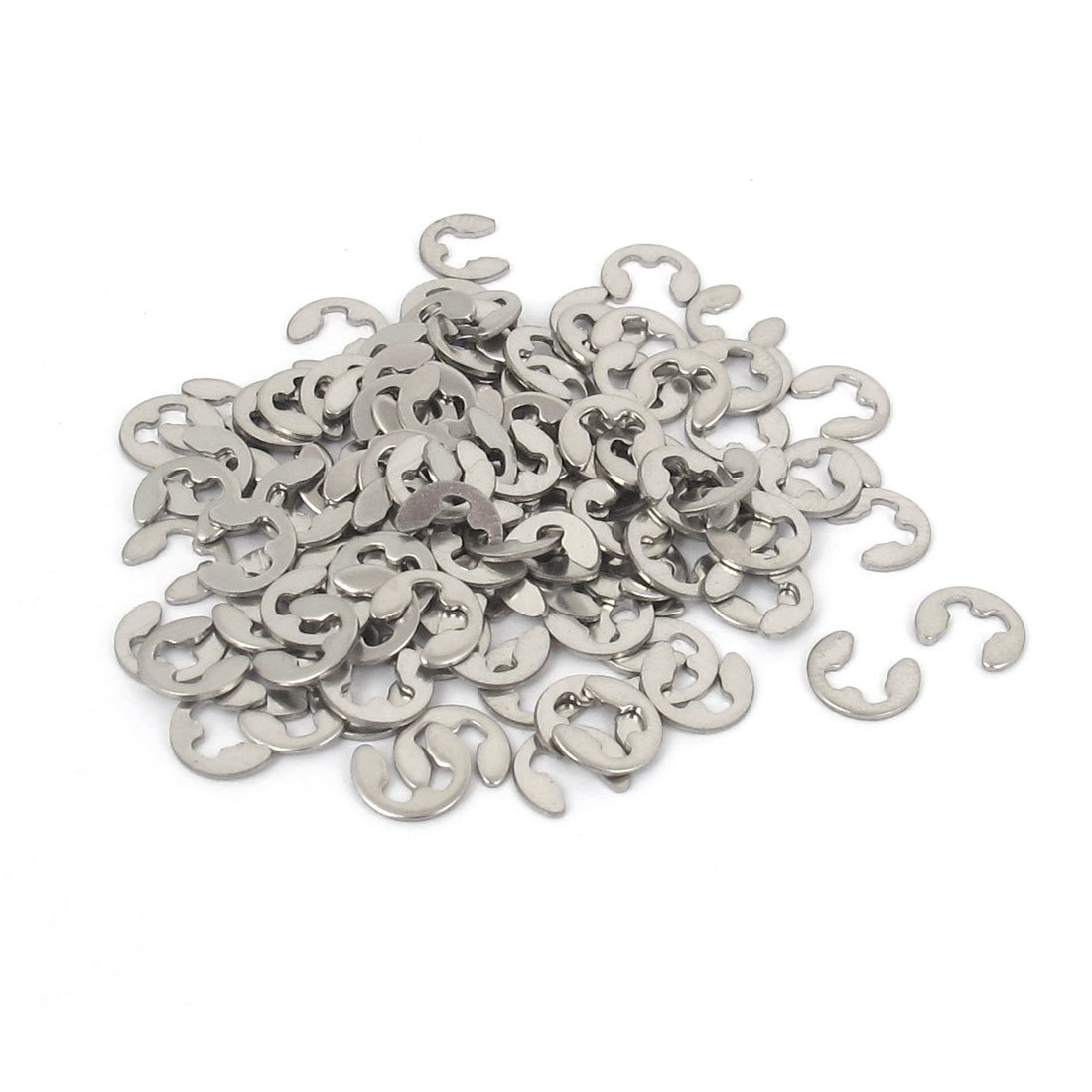 Sourcingmap Fastener External Retaining Ring E-Clip Circlip 3mm 100pcs
