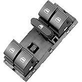 LCWRGS Master Power Window Switch Compatible with 05-2016 VW Jetta, 10-2014 Golf, 06-2008 Passat, 09-2017 CC, 06-2009 Rabbit, 07-2013 GTI, Replace 1K4959857, 5ND959857, 5K4959857