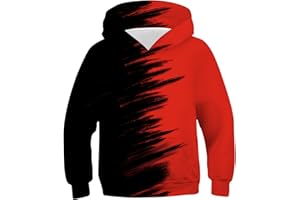 uideazone Boys Hoodies for Kids 3D Graphic Printed Hooded Sweatshirt Pullover Hoody with Pockets 6-16 Years