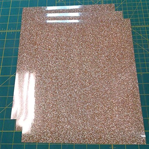 Three (3) 10"x12" Sheets of Siser Glitter Iron-on Heat Transfer Vinyl Sheets (Old Gold)