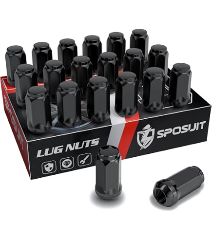 thumbnail image 2 of ESPlus 24x Black M14x1.5 Cone Seat Lug Nuts – For 2019-2026 Ram 1500 Stock Rims 2 of 4