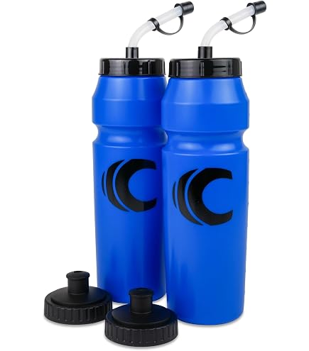 Pro Impact Box-Wasserflasche 1000 Ml – Quetschbar, Mit Langem Strohhalm & Sprühkappe, BPA-frei, Weiß