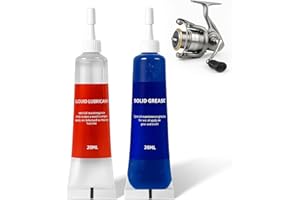 Fishing Reel Grease, Fishing Reel Oil, Long-Lasting Lubrication, Set for All Types of Fishing Reels(1.35oz)