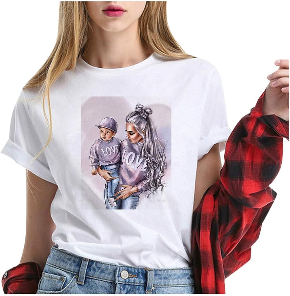 2020 Women Funny Graphic Tee Teen Girls Shirts Cute Graphic Blessed Shirt Funny Inspirational Teacher Fall Tees Tops