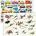 Foxjoy Temporary Tattoos for Kids Premium Edition, 250 Designs, 12 Sheets, 6x4 inches (Boys)