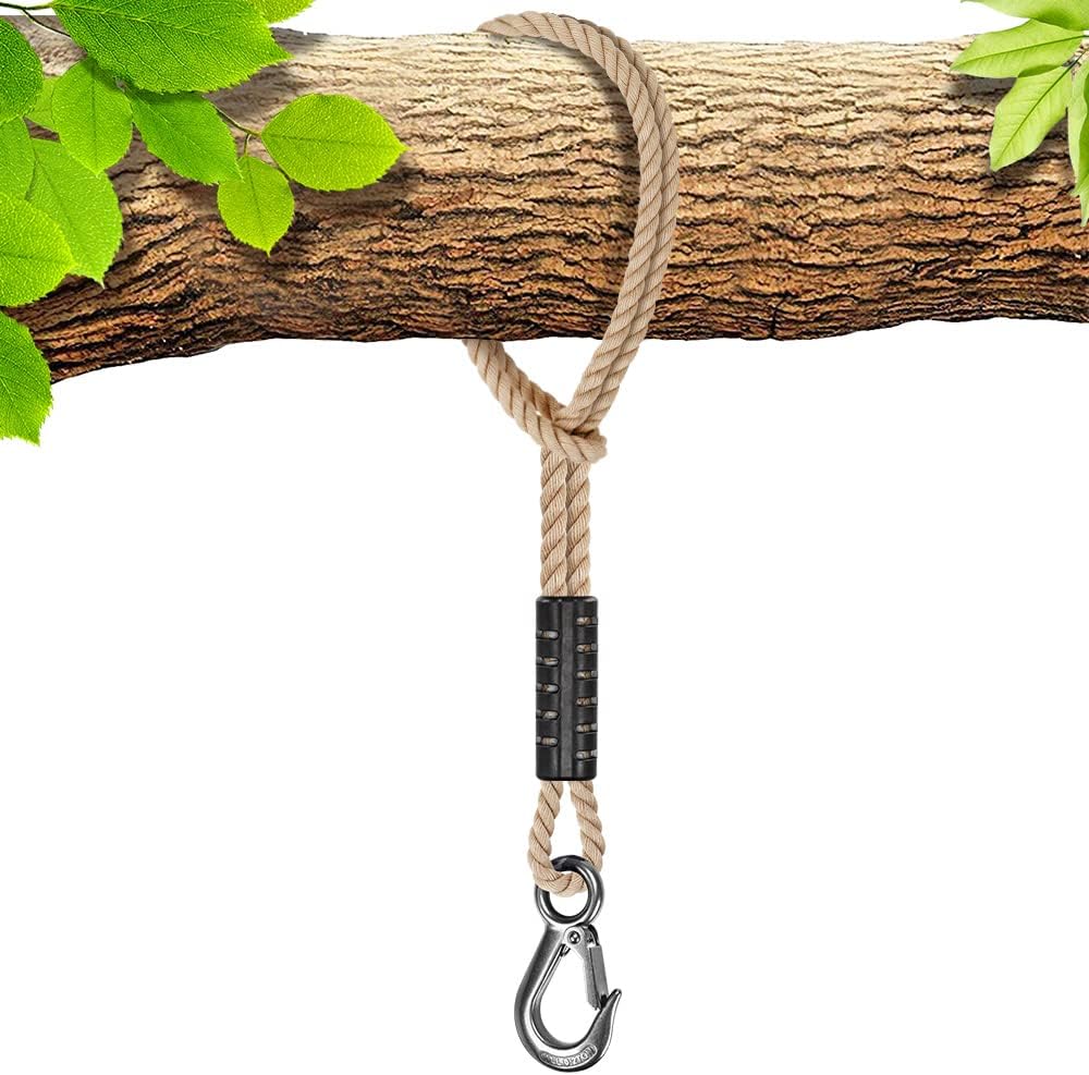 BeneLabel Tree Swing Rope 50cm Hammock Extension Kit 400lbs Hook Polyester