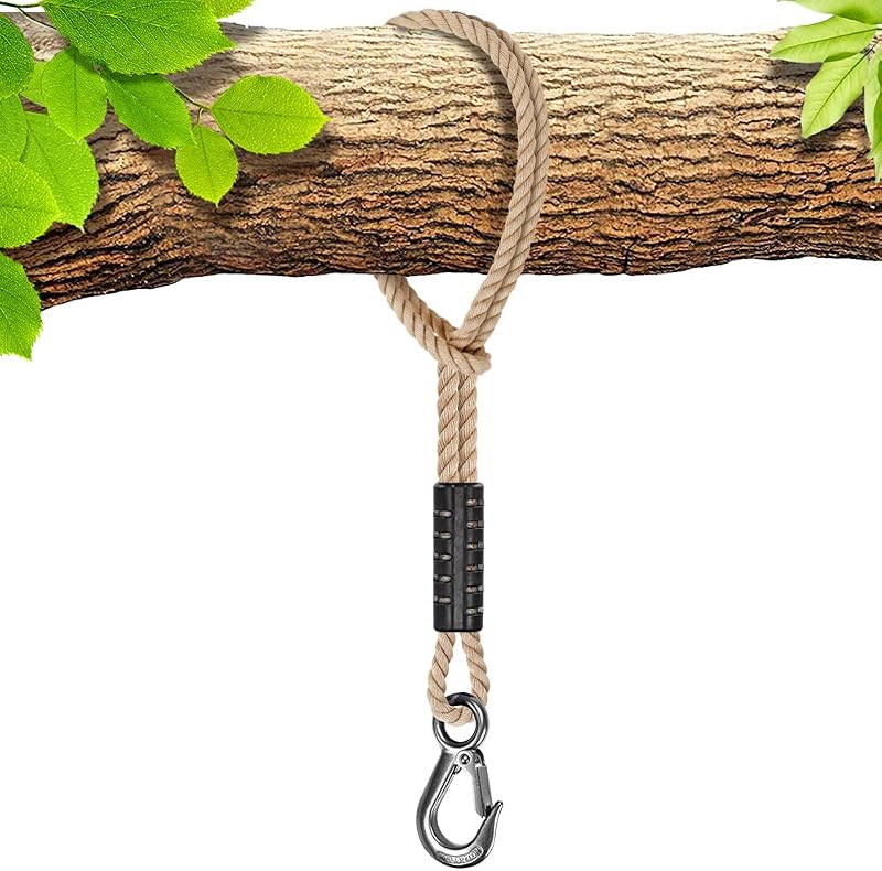 BeneLabel Tree Swing Rope 50cm Hammock Extension Kit 400lbs Hook Polyester