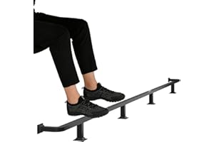 Metal Foot Rail for Bar Desk, Foot Support Rest Railing with Hardware for Office Kitchen Island, Floor Standing Mount Commerc