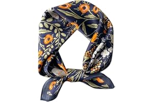 MEISEE 100% Mulberry Silk Scarfs Small Square Scarf 21" x 21" Neck Scarf Breathable Lightweight for Women Gift Packed