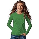 Ipuang Girls' Heart-Shaped Long Sleeve T-Shirt