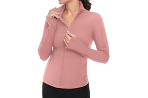 VUTRU Women's Workout Yoga Jacket Full Zip Running Athletic Track Jacket