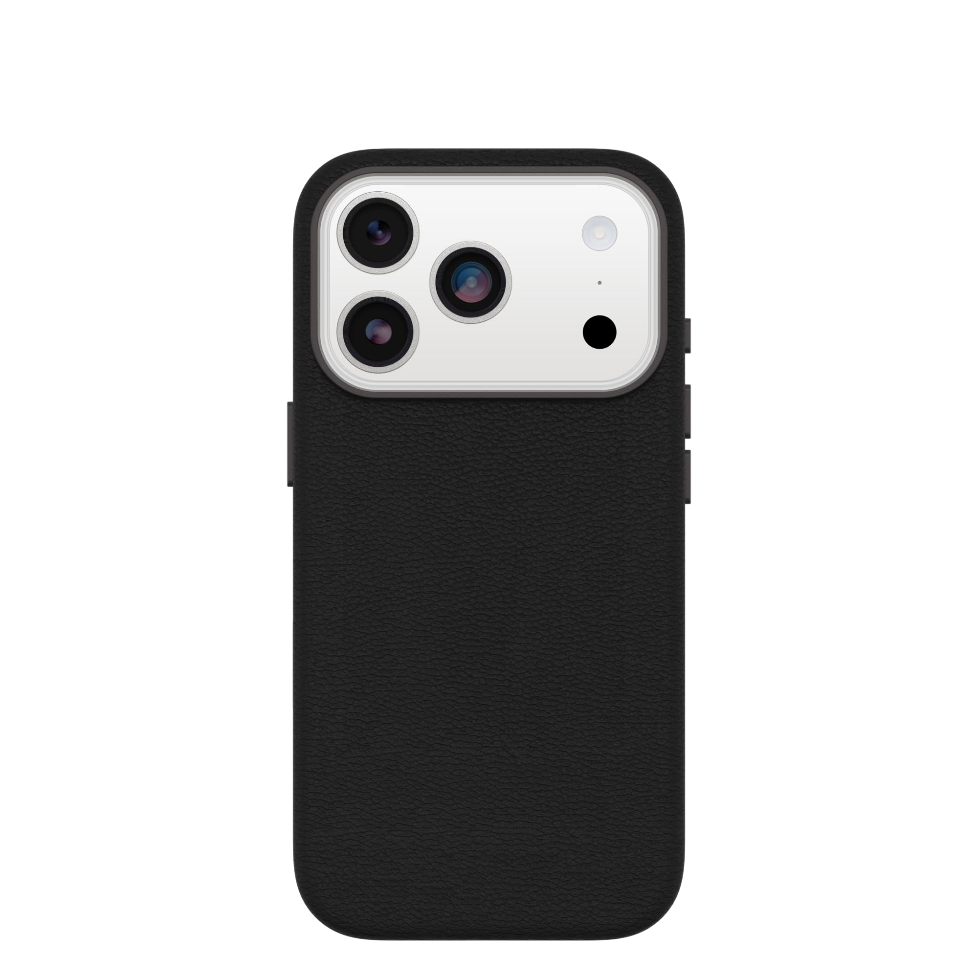 Photo 1 of OtterBox iPhone 17 Pro Symmetry Series Cactus Leather Case - Noir Ash - Black