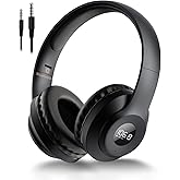 X5 Wireless FM Radio Headphones with Bluetooth, Built in Microphone, Rechargeable and Portable Radio Headset, Over Ear Headphone with Soft Ear Muffs, Stereo Sound, for Jogging, Cycling, Mowing